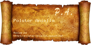 Polster Aniella névjegykártya